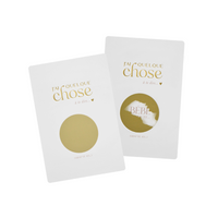 Scratch pregnancy announcement card