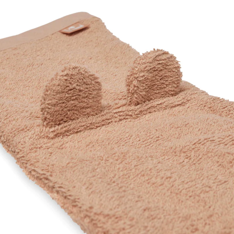 Bear washcloth - biscuit