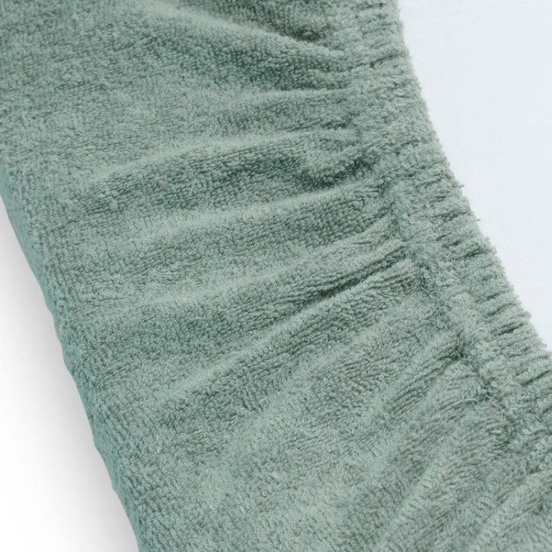 Terry changing mat cover - ash green