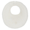 Round lace bib - ecru