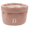 Grain knit storage basket - pink