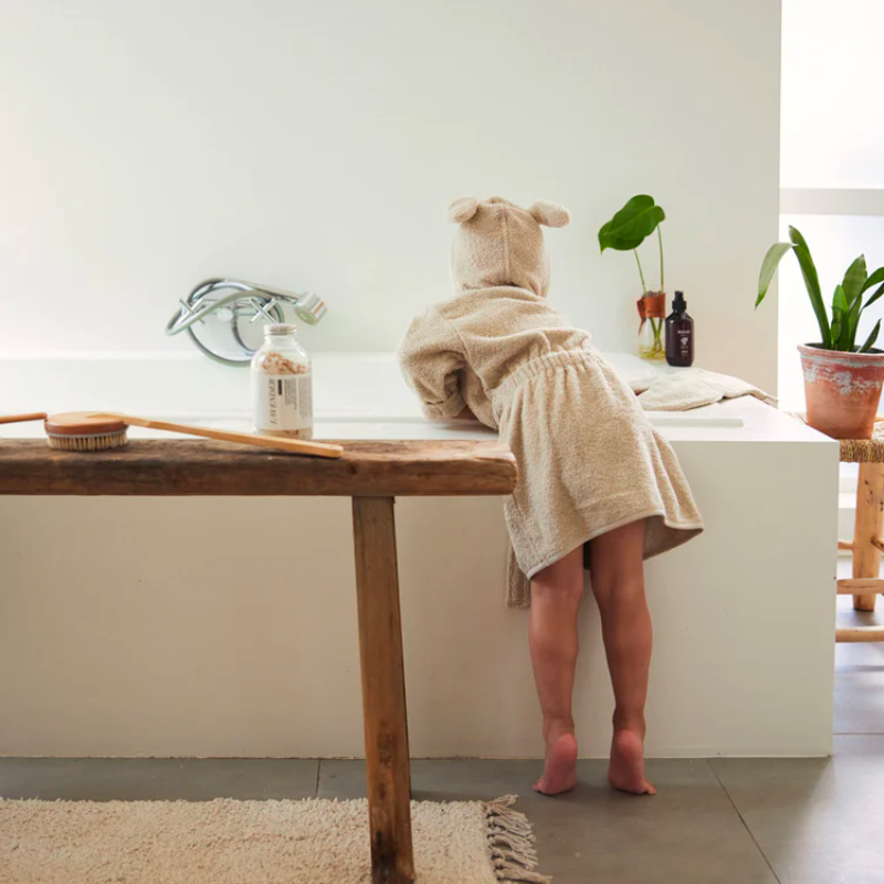 Terry bathrobe - nougat
