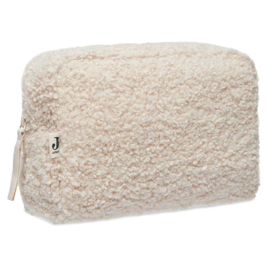 Buckle toiletry bag - natural