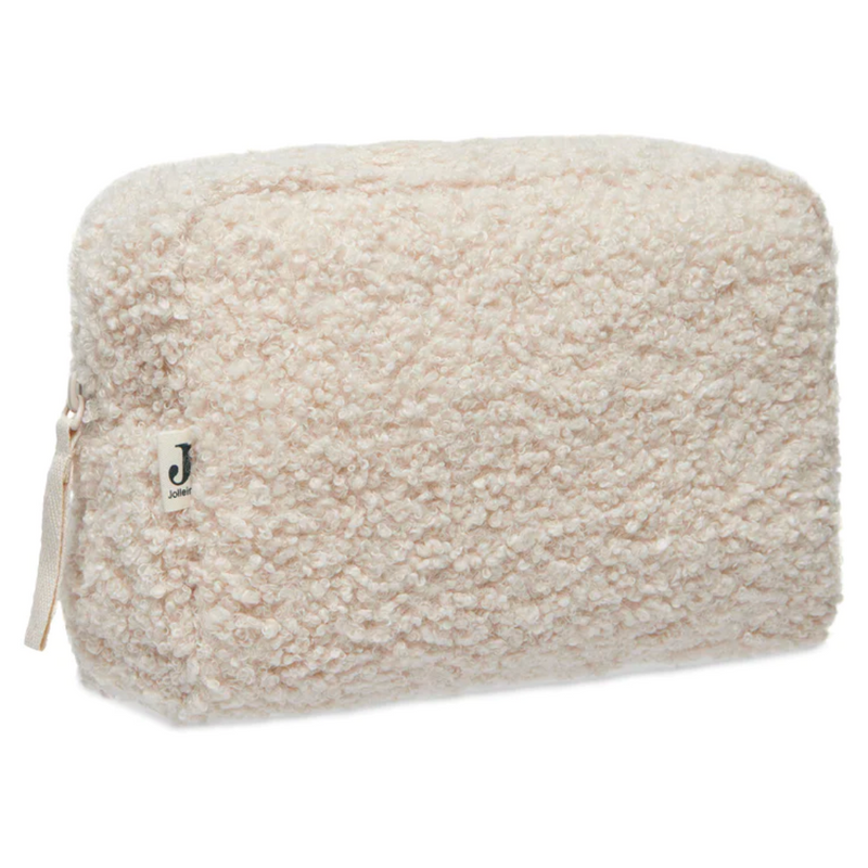 Buckle toiletry bag - natural