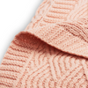 Couverture lit bébé tricot rose 100x150cm