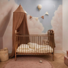 Fitted baby bed sheet 60x120cm - rosehip