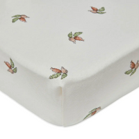 Fitted baby bed sheet 60x120cm - rosehip