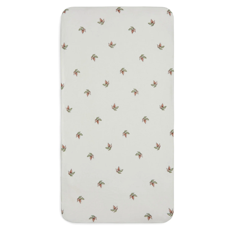 Fitted baby bed sheet 60x120cm - rosehip