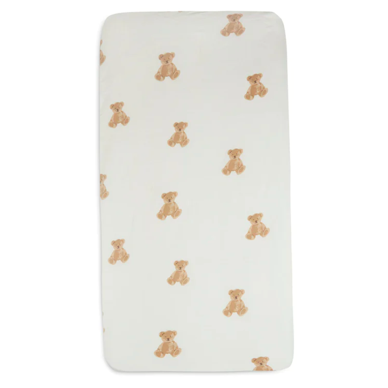 Baby bed fitted sheet 60x120cm teddy bears