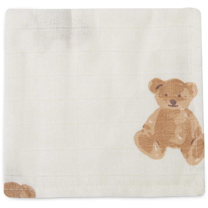 Set of 3 small swaddles - teddy bear
