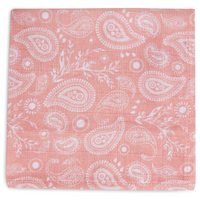 Set of 2 small swaddles - pink and white