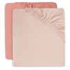 Baby bed fitted sheet 60x120cm pink - 2 pieces