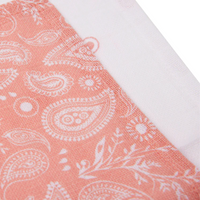 Set of 2 small swaddles - pink and white