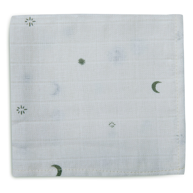 Set of 3 small diapers - green leaves