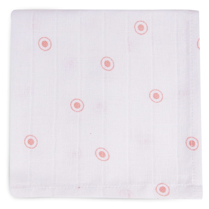 Set mit 2 kleinen Pucktüchern – rosa und weiß