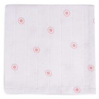 Set of 2 small swaddles - pink and white