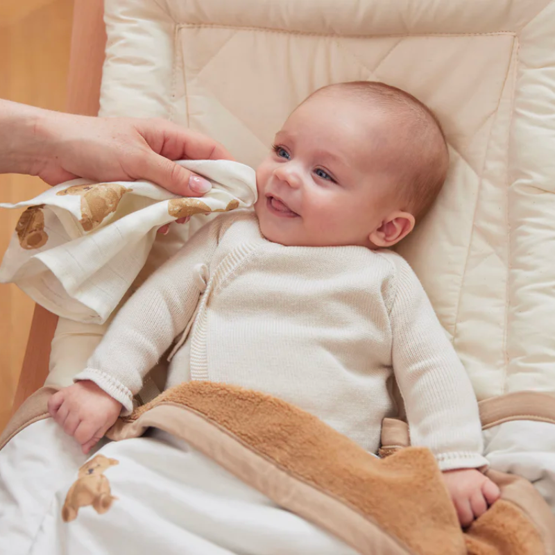 Set of 3 small swaddles - teddy bear